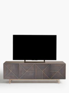 John Lewis + Swoon Mendel TV Stand Sideboard for TVs up to 65", Grey