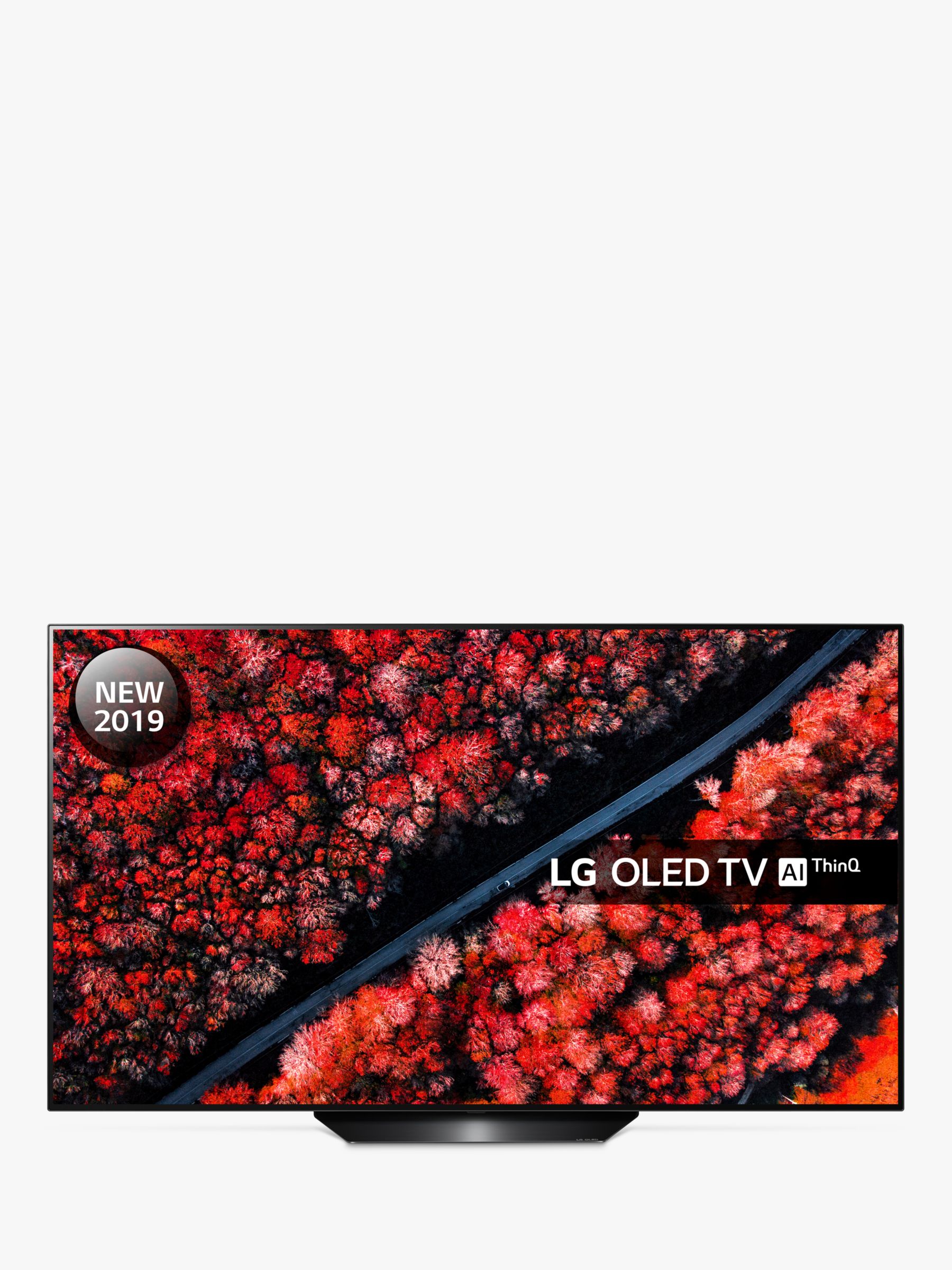LG OLED65B9PLA (2019) OLED HDR 4K Ultra HD Smart TV, 65" with Freeview Play/Freesat HD, Dolby Atmos & Streamlined Alpine Stand, Ultra HD Certified, Black