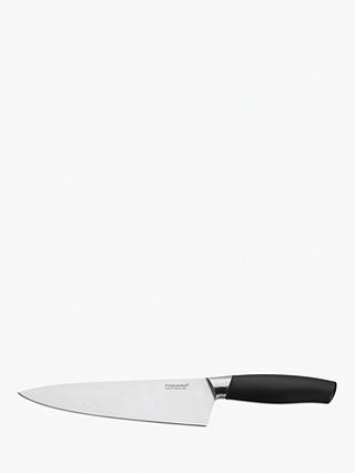 Fiskars Functional Form Plus Large Stainless Steel Cook's Knife, 17cm, Silver/Black