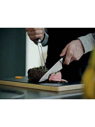 Fiskars Functional Form Plus Large Stainless Steel Cook's Knife, 17cm, Silver/Black