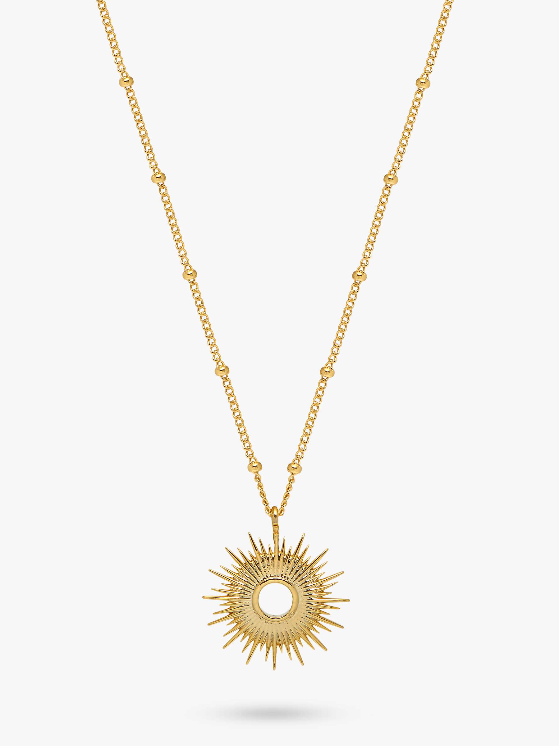 Buy Estella Bartlett Full Starburst Pendant Necklace, Gold Online at johnlewis.com