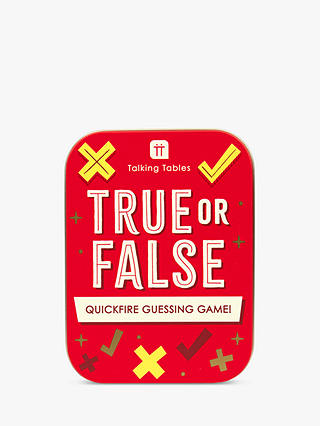 Talking Tables True or False Game