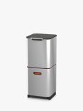 Joseph Joseph Intelligent Waste Totem Compact Bin, 40L, Stainless Steel