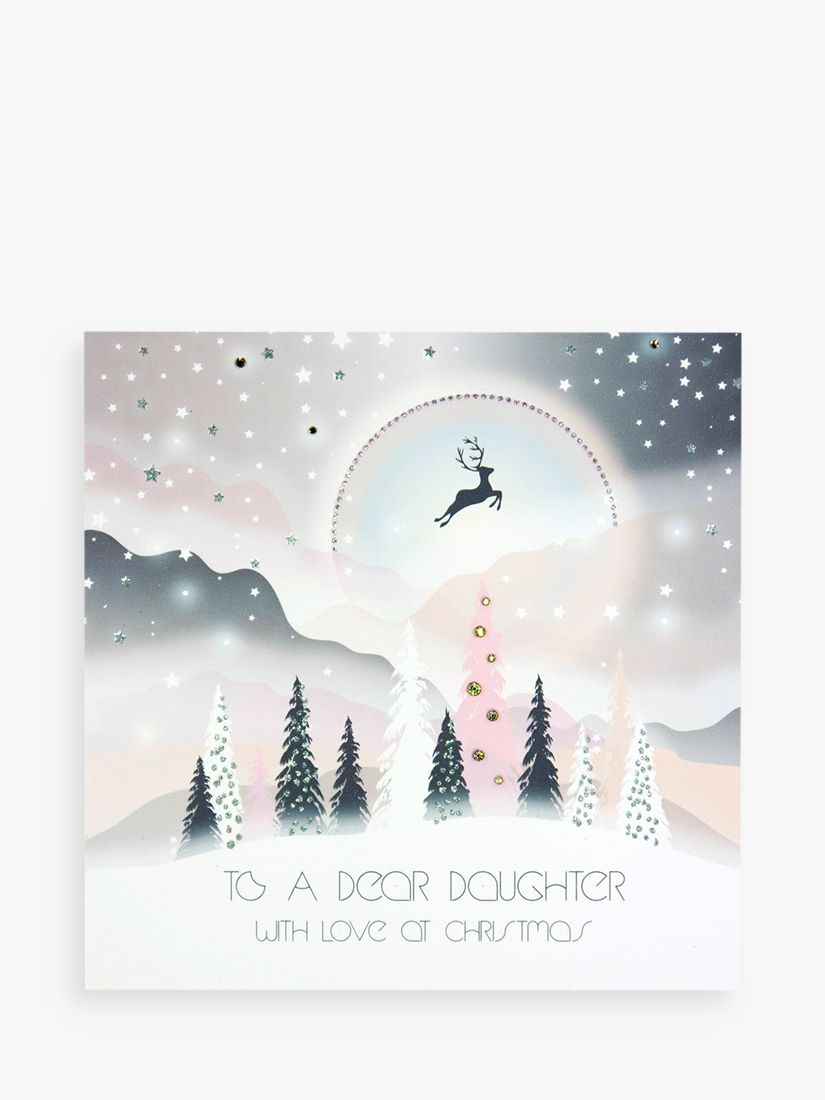 Five Dollar Shake Reindeer Daughter Christmas Card at John Lewis &amp; Partners