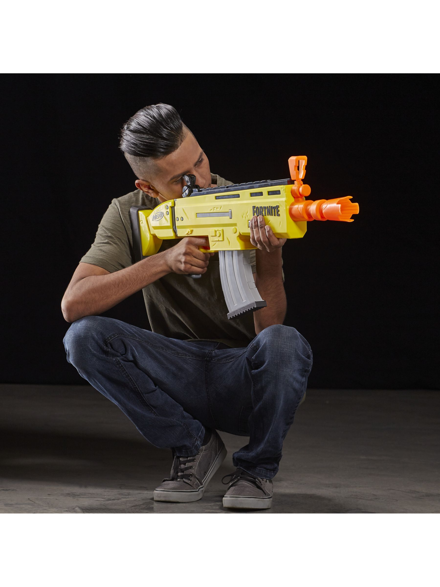 buy nerf fortnite ar l elite motorized blaster online at johnlewis com - heavy ar fortnite nerf