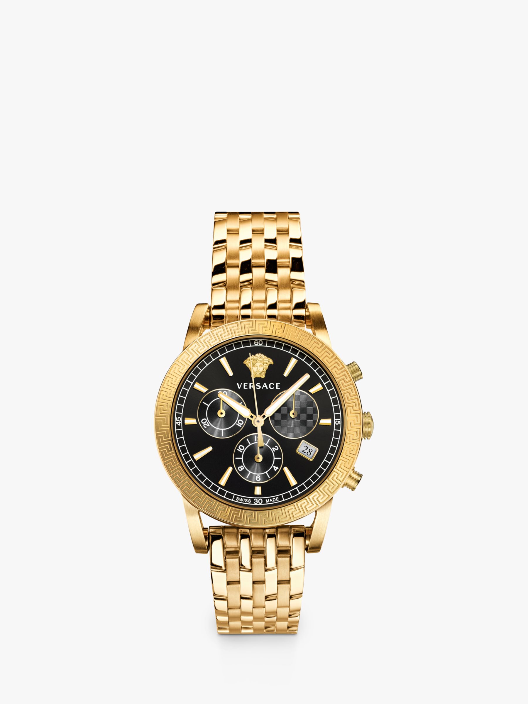 versace mens gold watch
