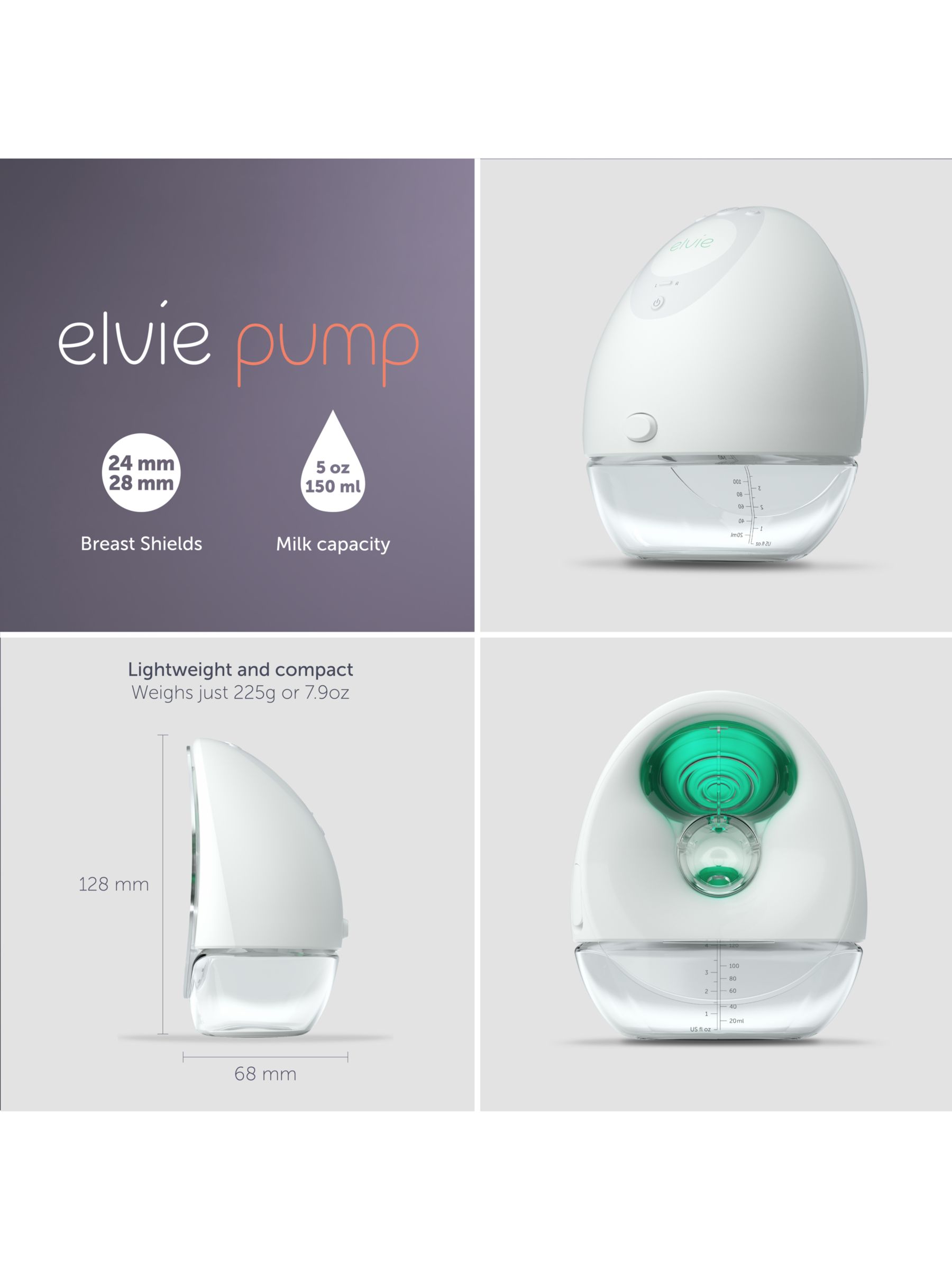 Elvie Stride Single Electric Smart Breast Pump
