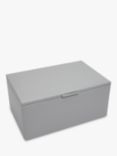 Dulwich Designs Extra Large Leather Jewellery Box, Grey