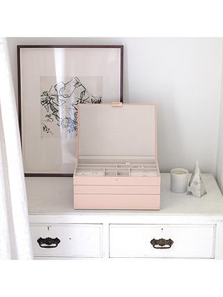 Stackers Supersize Jewellery Box, Blush Pink