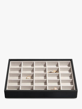 Stackers Black Classic 4 Section Jewellry Box 