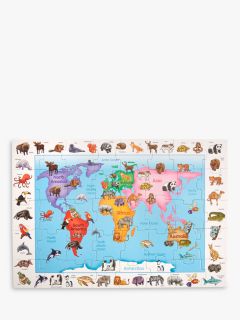 John Lewis Animals Of World Floor Jigsaw Puzzle, 40 Pieces