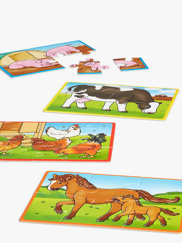 John Lewis 4 Farm Animal Puzzles