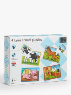 John Lewis 4 Farm Animal Puzzles