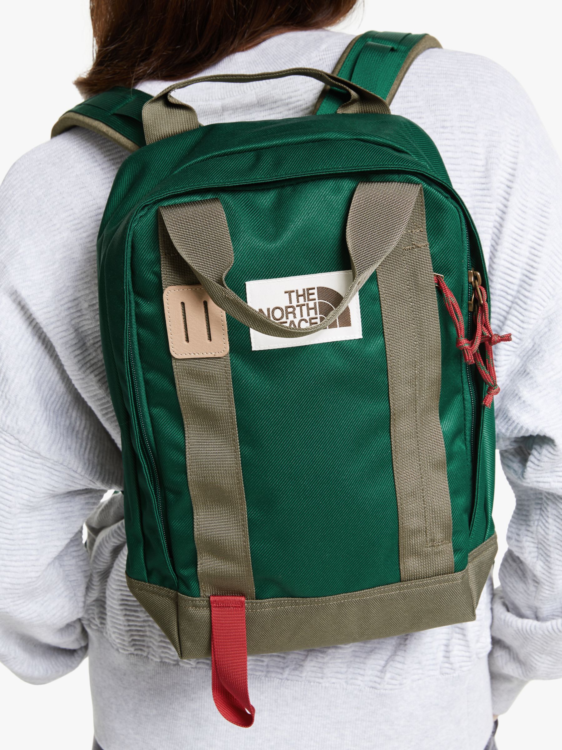 the north face backpack green