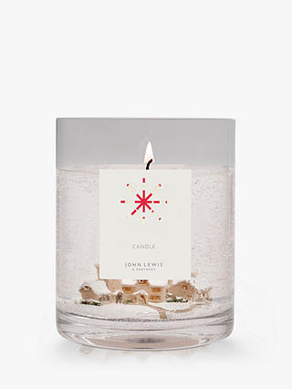 John Lewis & Partners Snow Scene Unscented Candle, 616g