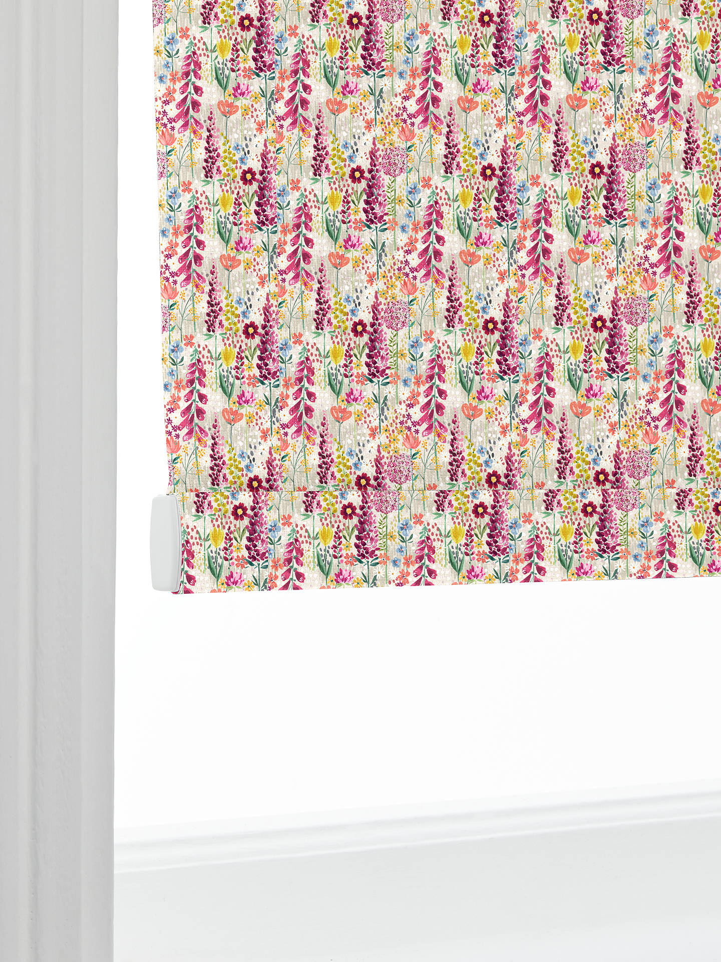 John Lewis Flora Made to Measure Blackout Roller Blind, Putty