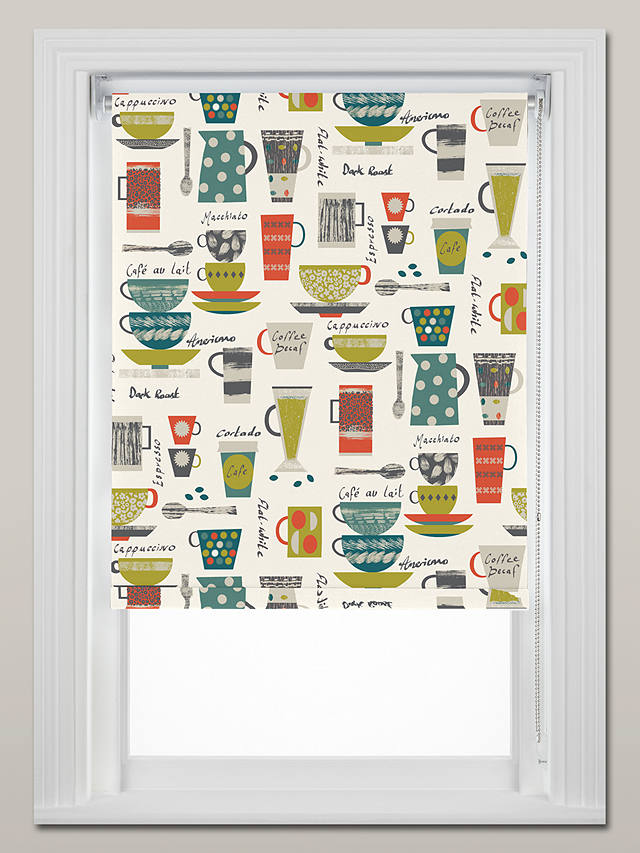 John Lewis & Partners Coffee Cups Made to Measure Daylight Roller Blind