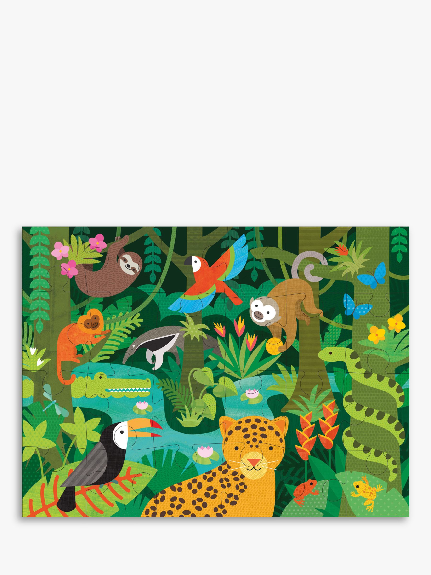 Petit Collage Wild Rainforest Floor Puzzle 24 Pieces At John