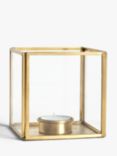 John Lewis Brass Cube Candle Holder
