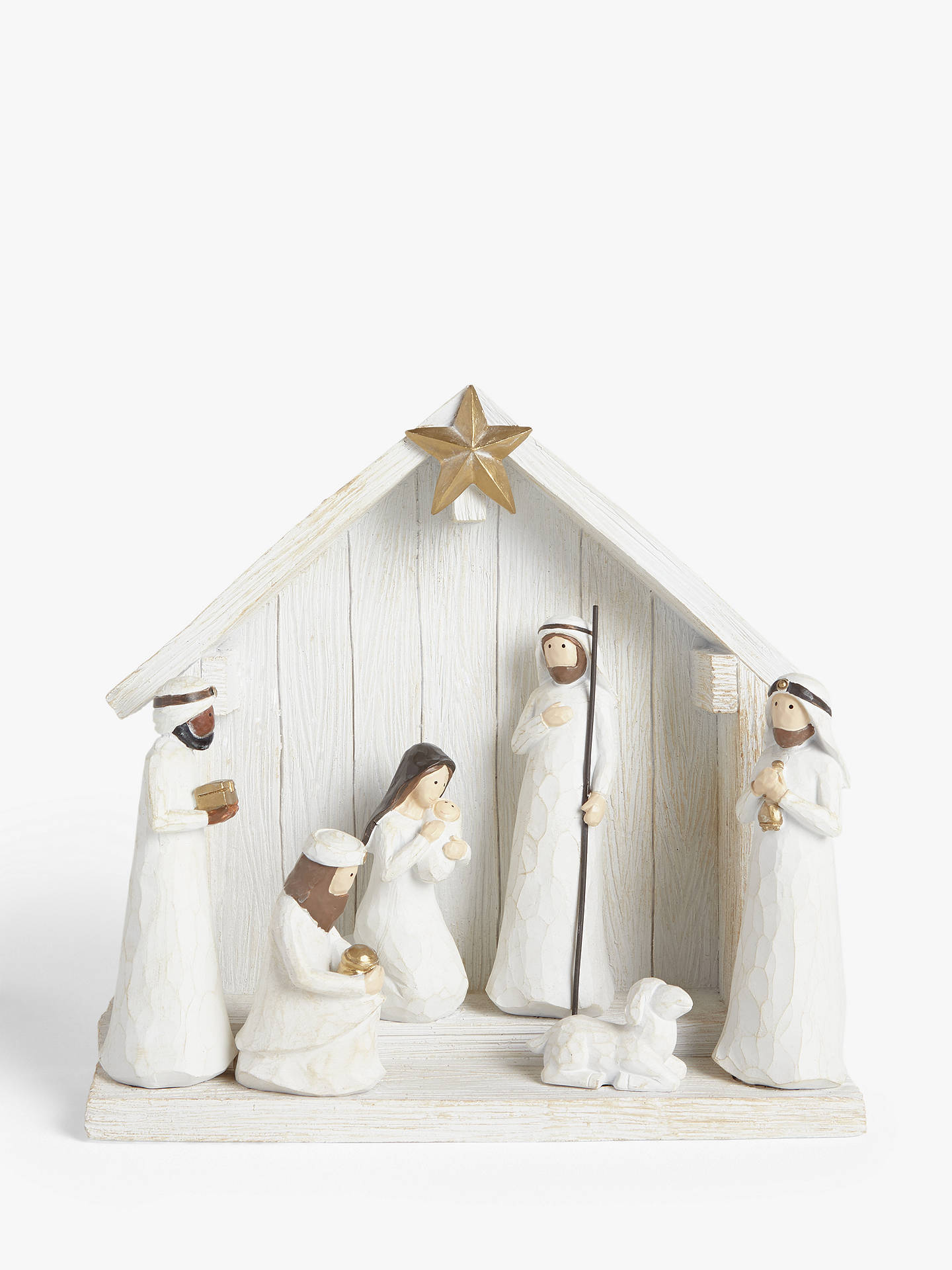 John Lewis Partners Traditions Nativity Scene With 6 Figures At John Lewis Partners