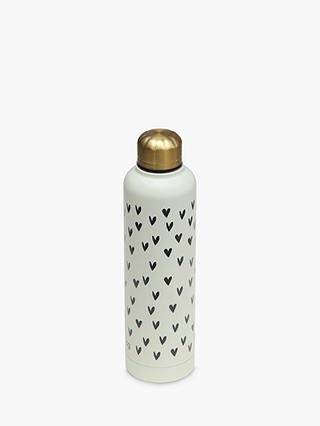 Caroline Gardner Hearts Metal Water Bottle, 550ml