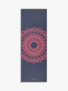 Gaiam Premium Marrakesh 4mm Yoga Mat, Navy Fleur