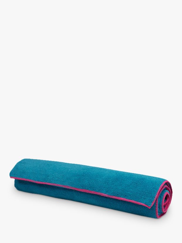YogaRat RatMat Yoga Mat & Yoga Towel Set, Indigo Mat and Indigo/Turquoise  Towel