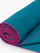 Gaiam Yoga Mat Towel, Vivid Blue/Fuchsia