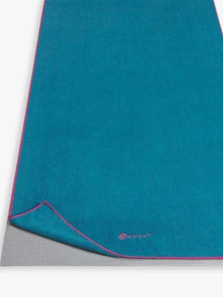 Gaiam Yoga Mat Towel Microfiber Mat-Sized Yoga Towel for Hot Yoga Heron  Lilac