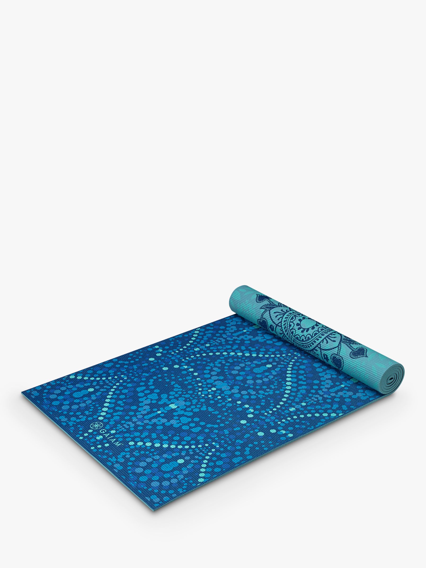 Gaiam Yoga Mat Premium Print Extra Thick Non Slip Exercise & Fitness Mat  for All Types of Yoga, Pilates & Floor Workouts, Niagara, 6mm 