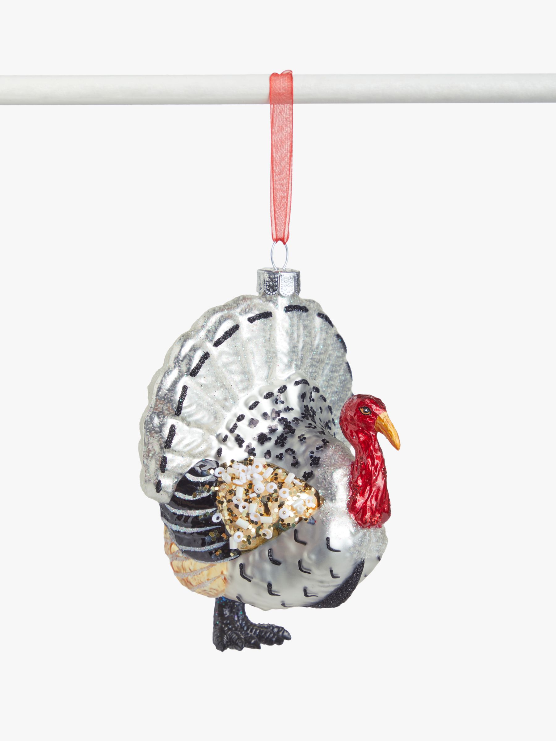 John Lewis &amp; Partners Traditions Turkey Bauble, Multi at John Lewis