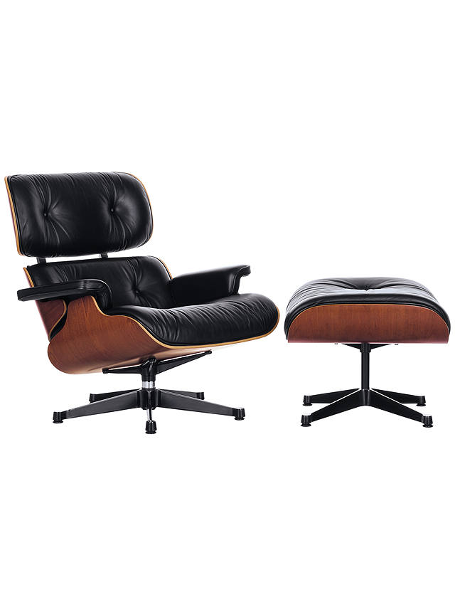 Vitra Eames Large Leather Lounge Chair, Large Leather Chair