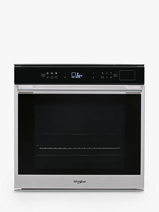 Whirlpool W7OM44BPS1P Single Built-In Electric Oven, A+ Energy Rating, Black/Stainless Steel