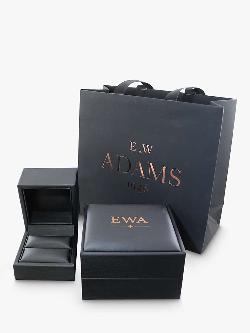 Buy E.W Adams 9ct Gold Princess Cut Stone Square Stud Earrings Online at johnlewis.com