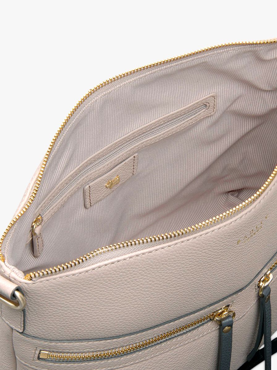 Radley Smith Street Leather Medium Shoulder Bag, Dove Grey at John Lewis & Partners