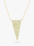 London Road 9ct Gold Diamond Triangle Pendant Necklace
