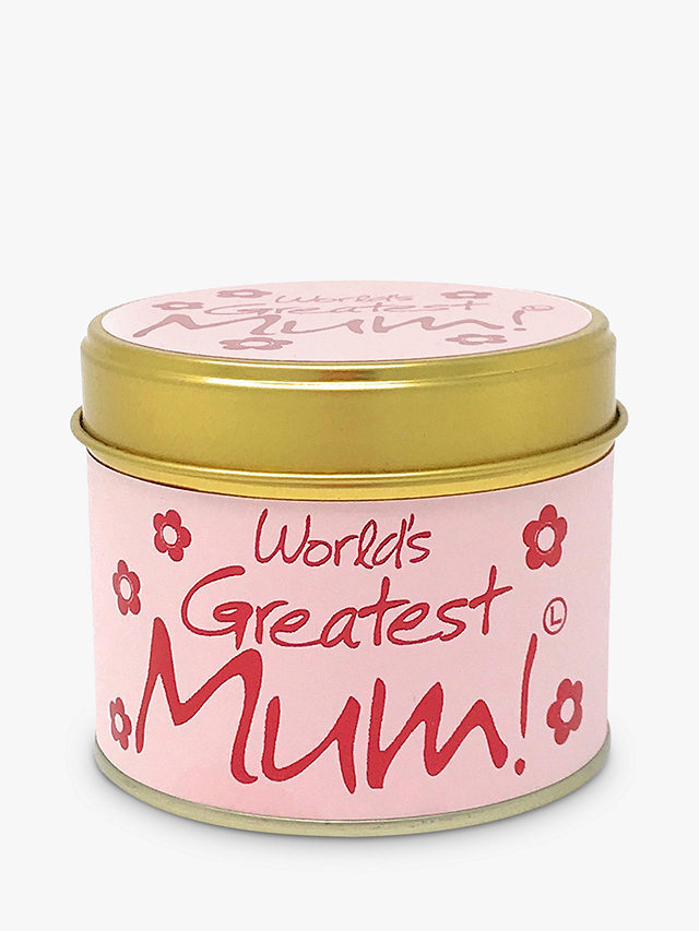 Lily-flame World's Greatest Mum Scented Tin Candle, 230g