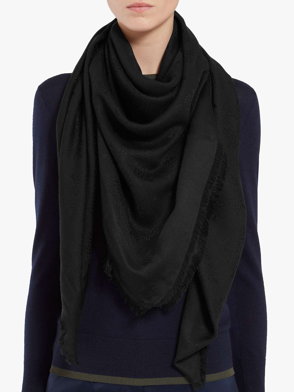 Buy Mulberry Tree Silk Cotton Square Scarf Online at johnlewis.com