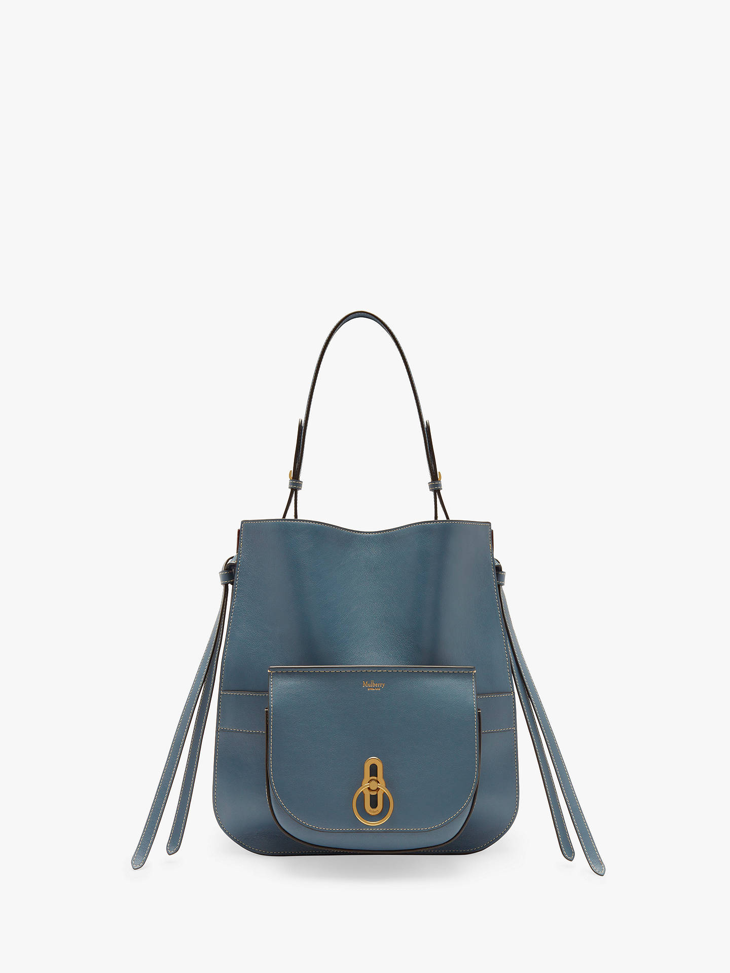 Mulberry Amberley Small Classic Grain Leather Hobo Bag at John Lewis ...