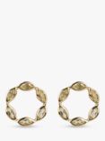 Emily Mortimer Jewellery Halcyon Round Stud Earrings, Lemon Quartz