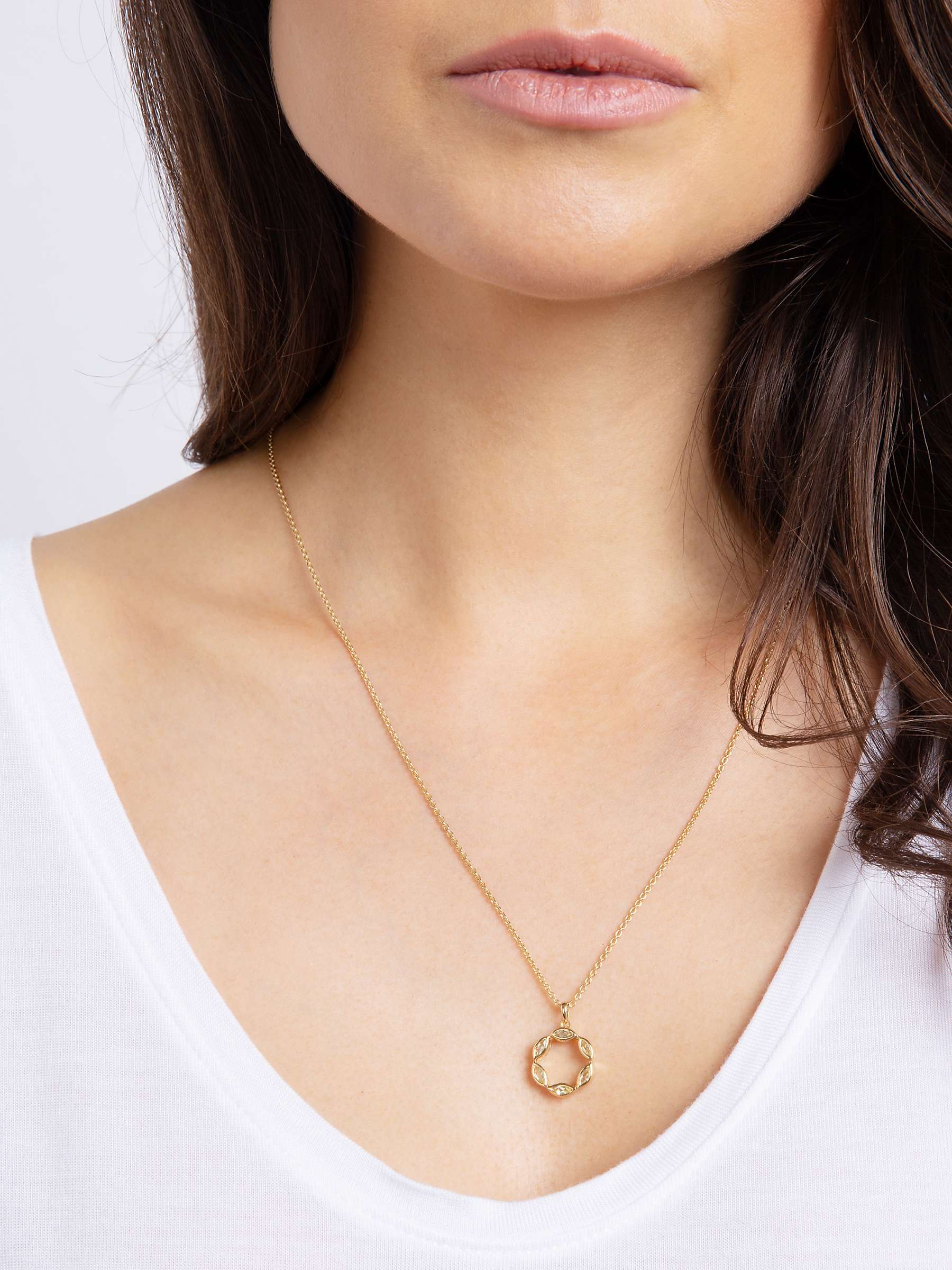 Buy Emily Mortimer Jewellery Halcyon Round Pendant Necklace Online at johnlewis.com