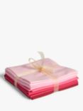 Oddies Textiles Spectrum Fat Quarter Fabrics, Pack of 5, Pink