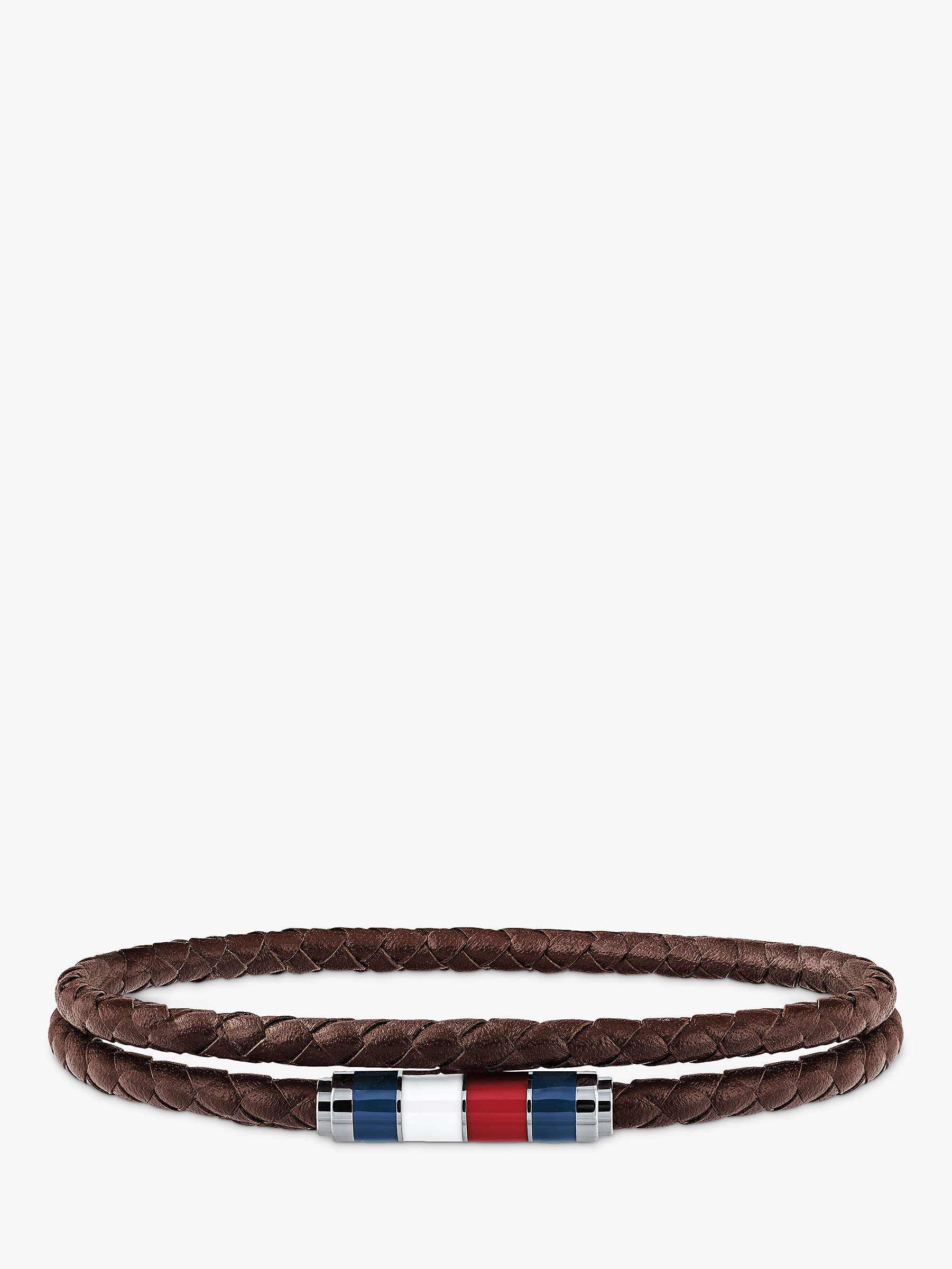 Buy Tommy Hilfiger Men's Double Leather Bracelet Online at johnlewis.com