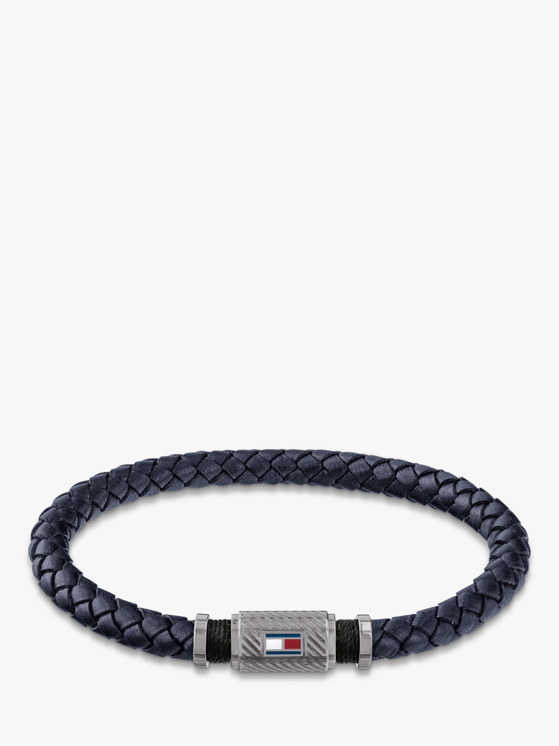 tommy hilfiger braided leather bracelet