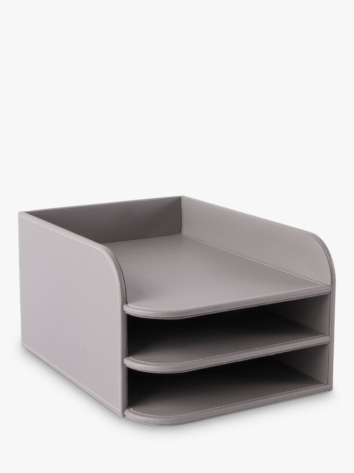 Osco Faux Leather 3 Tier Tray At John Lewis Partners