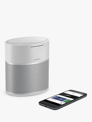 Bose Home Speaker 300 Smart Speaker with Voice Recognition and Control, Silver