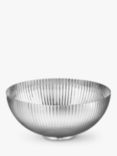 Georg Jensen Bernadotte Ribbed Stainless Steel Small Bowl, 13cm, Silver