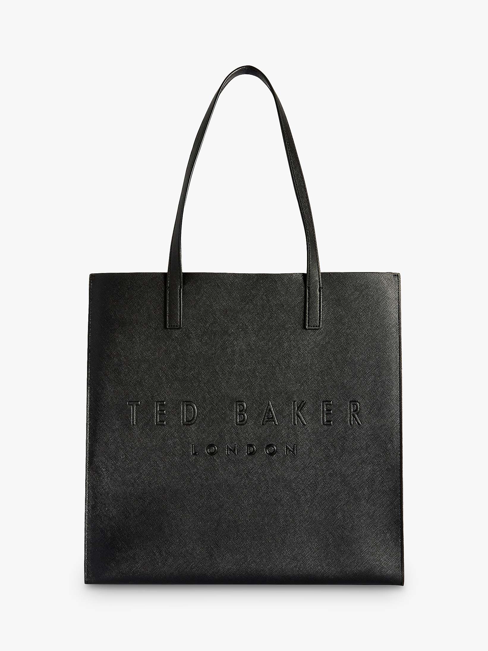 Ted Baker Soocon Large Icon Shopper Bag, Black at John Lewis & Partners