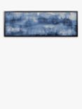 Sapphire Landscape - Abstract Framed Canvas Print, 44.5 x 124.5cm, Blue
