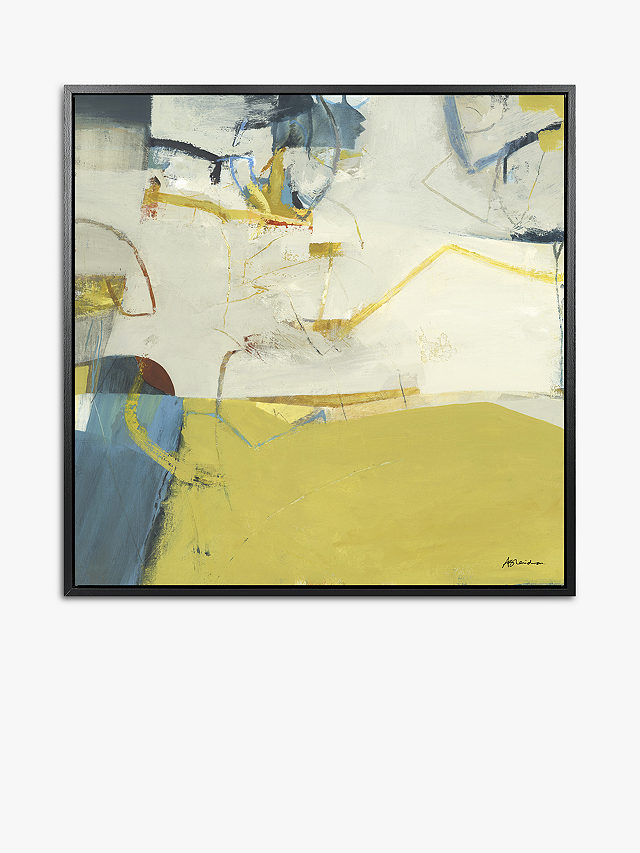 Alice Sheridan - Abstract IV Framed Canvas Print, 84.5 x 84.5, Citrine/Multi